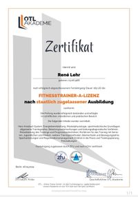 Fitnesstrainer A-Lizenz